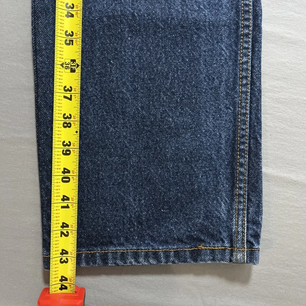 Levi's 505 Men's Jeans 32x34 Regular Fit Straight Leg Dark Indigo‎ Blue Denim